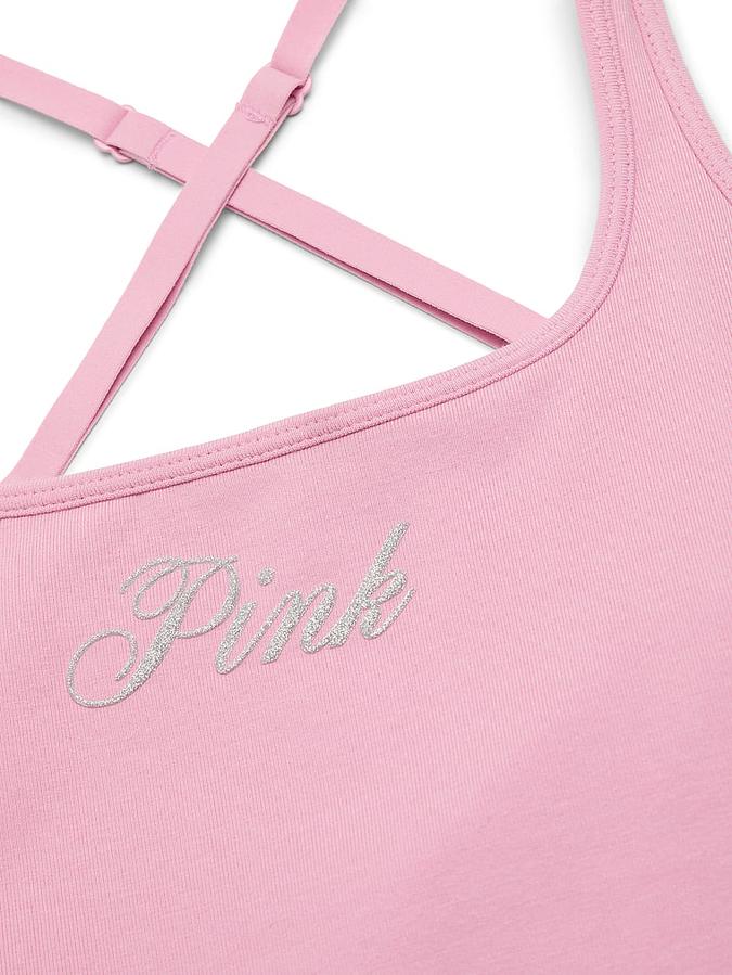 All-Day Cotton Square-Neck Bra Tank image number 3