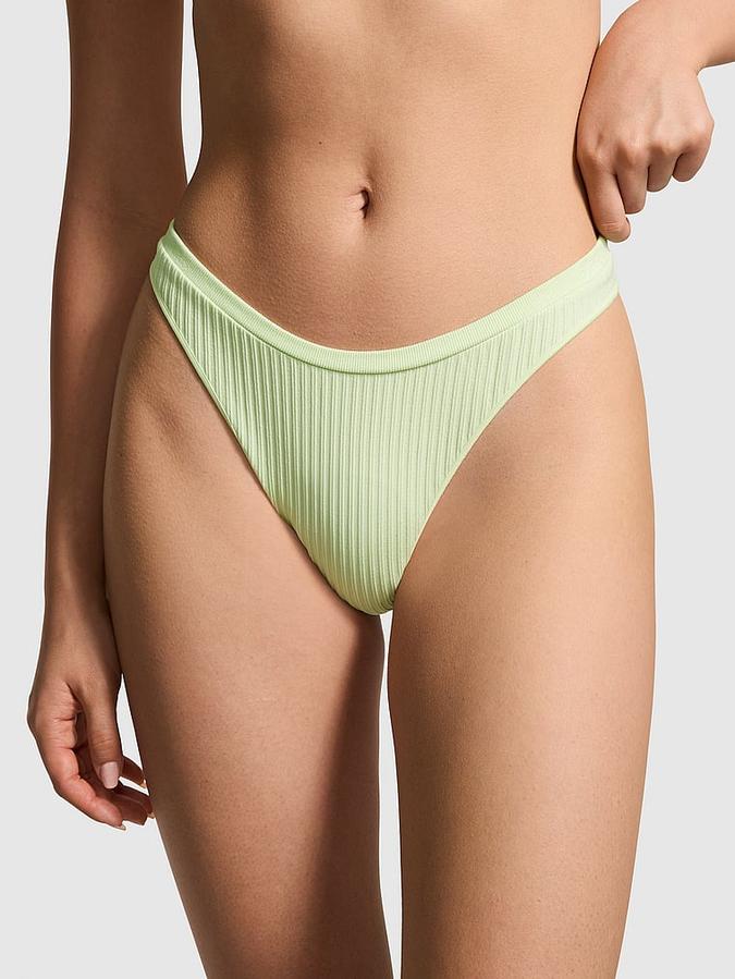 Seamless High-Leg Thong Panty image number 0