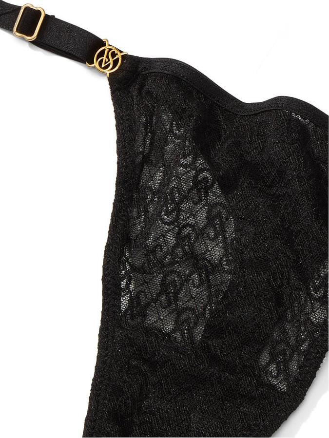 Icon by Victoria's Secret Lace Adjustable String Thong Panty image number 3