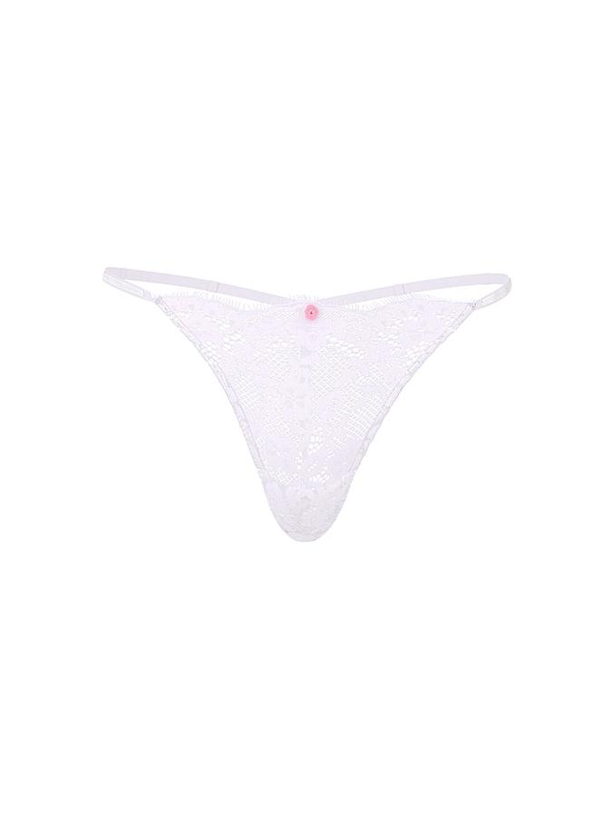 Twinkle Strap Lace V-String Panty image number 1