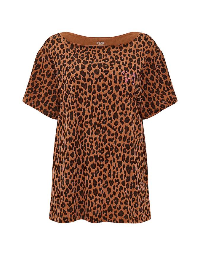 Campus Cotton&trade; Off-The-Shoulder Tee image number 2