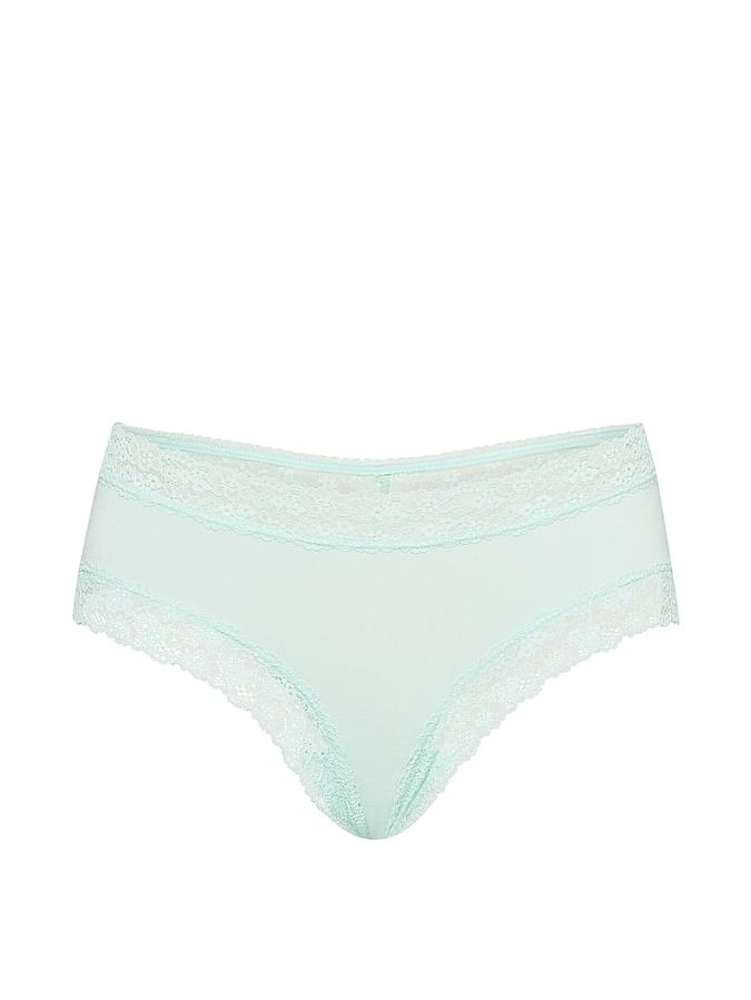 Cotton Lace-Trim Cheeky Panty image number 2