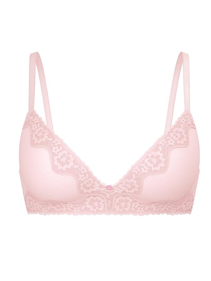 Cotton Shadow Stripe Lightly Lined Wireless Bra image number 2