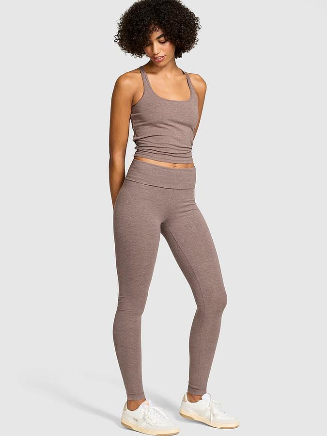 All-Day Cotton Foldover Leggings image number 0