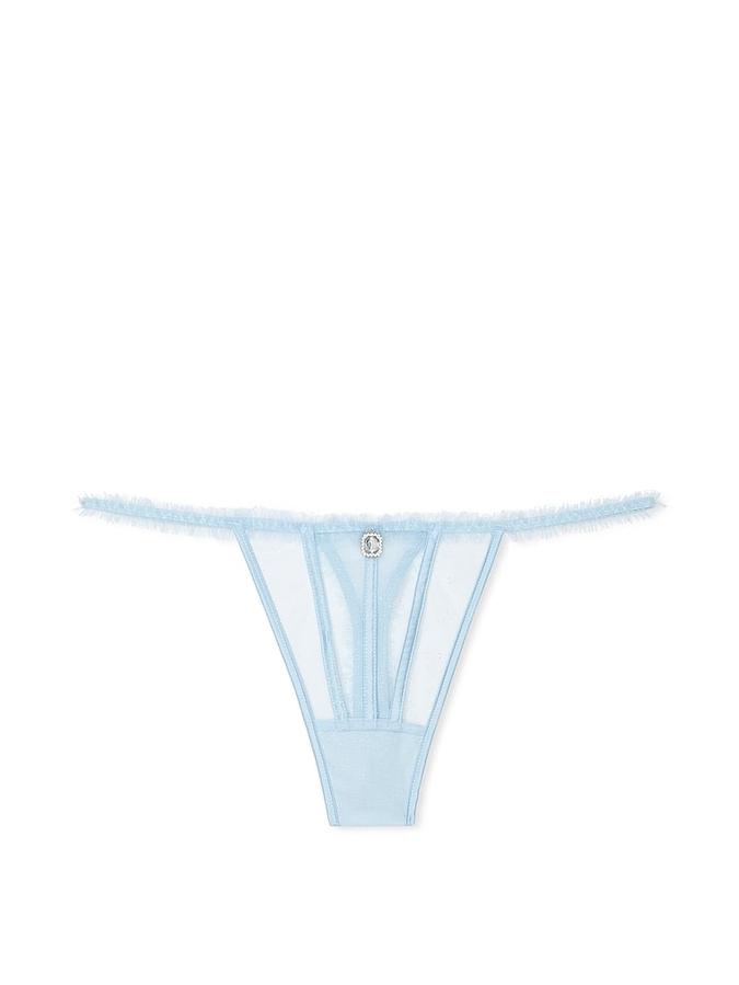 Glitter Tulle Thong Panty image number 0
