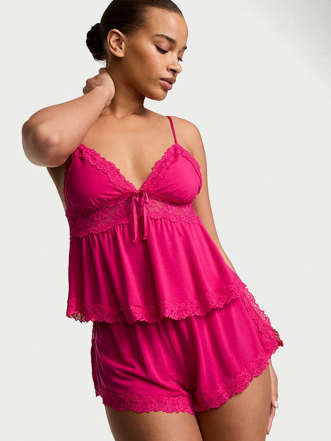SoSoft&trade; Modal Lace-Trim Cami & Shorts Set