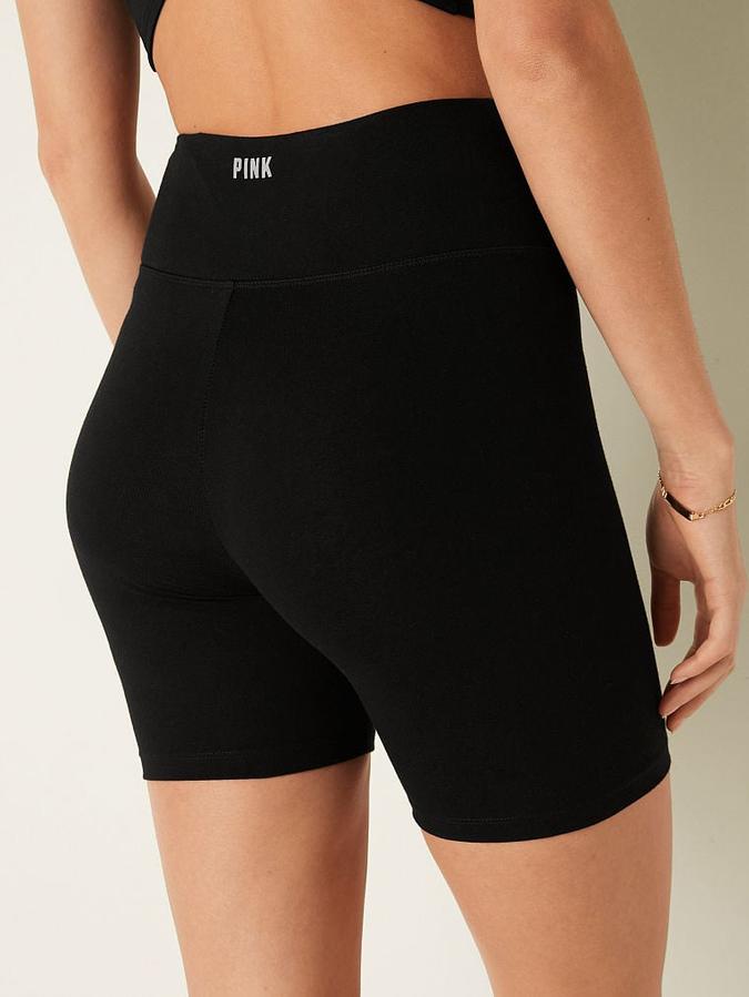 6" Cotton Twist Waist Biker Shorts image number 1