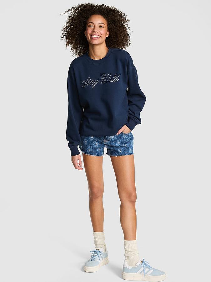 Ivy Fleece Oversized Crew Sweatshirt
