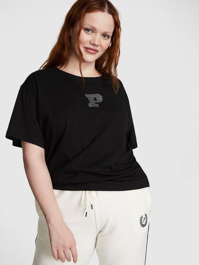 Oversized Short-Sleeve Campus T-Shirt image number 0