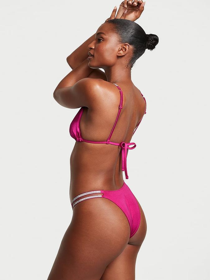 Shine Strap Triangle Bikini Top image number 1