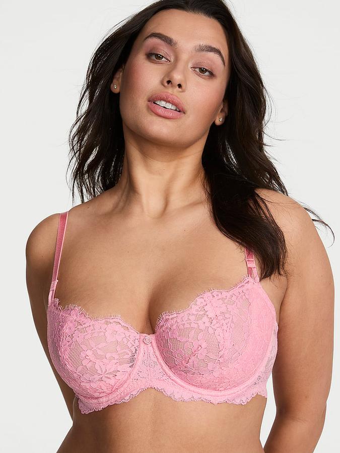 Wicked Unlined Lace Balconette Bra image number 0