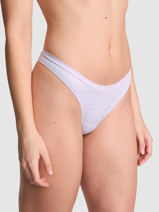 Seamless High-Leg Thong Panty image number 0