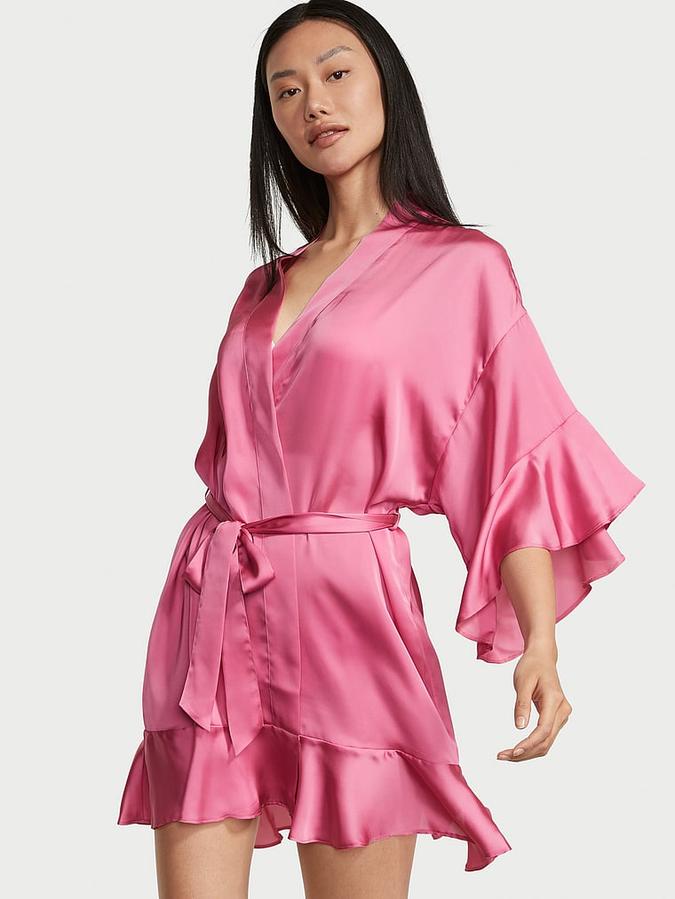 Buy Georgette Flounce Robe Online | Victoria's Secret India