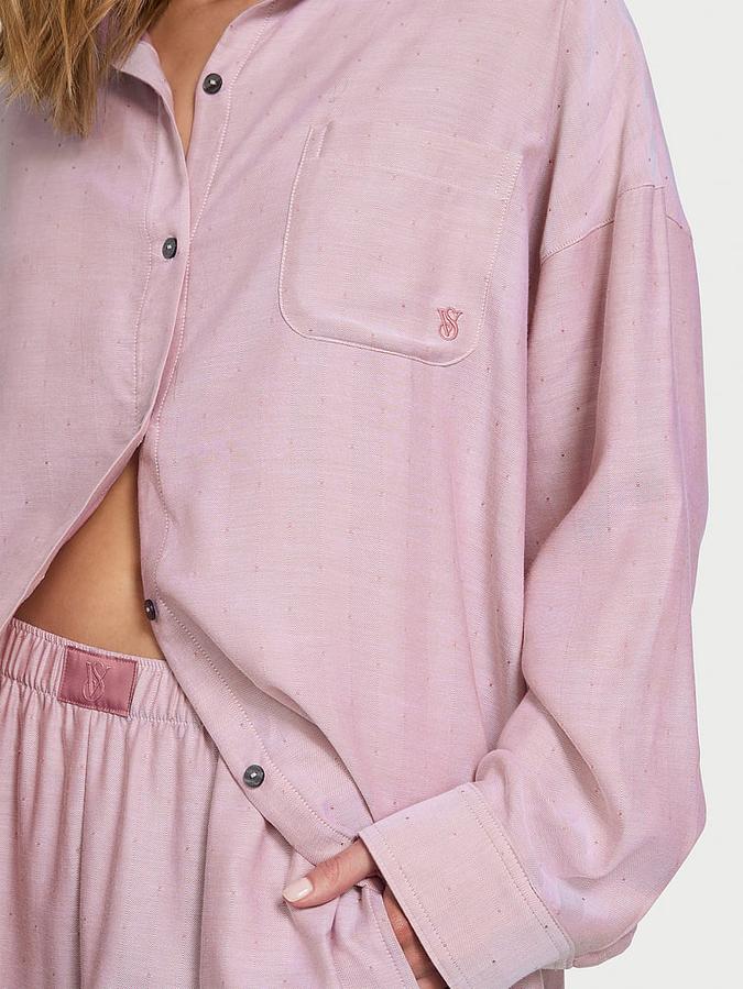 Modal-Cotton Long Pajama Set image number 3