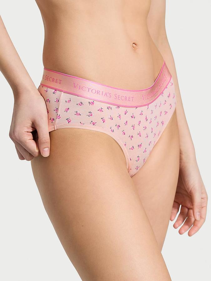 Logo Cotton Hiphugger Panty