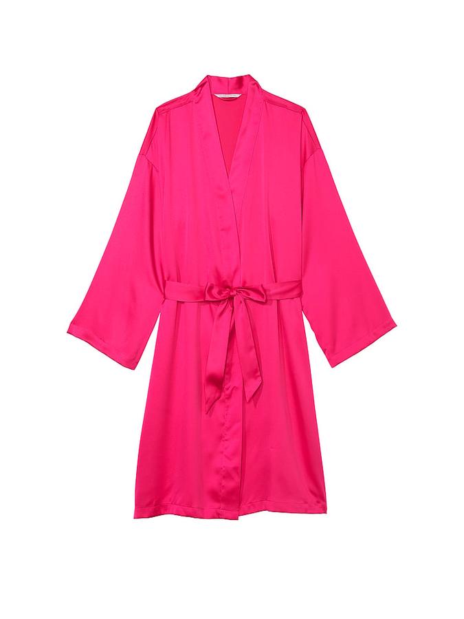 Satin Midi Robe image number 2
