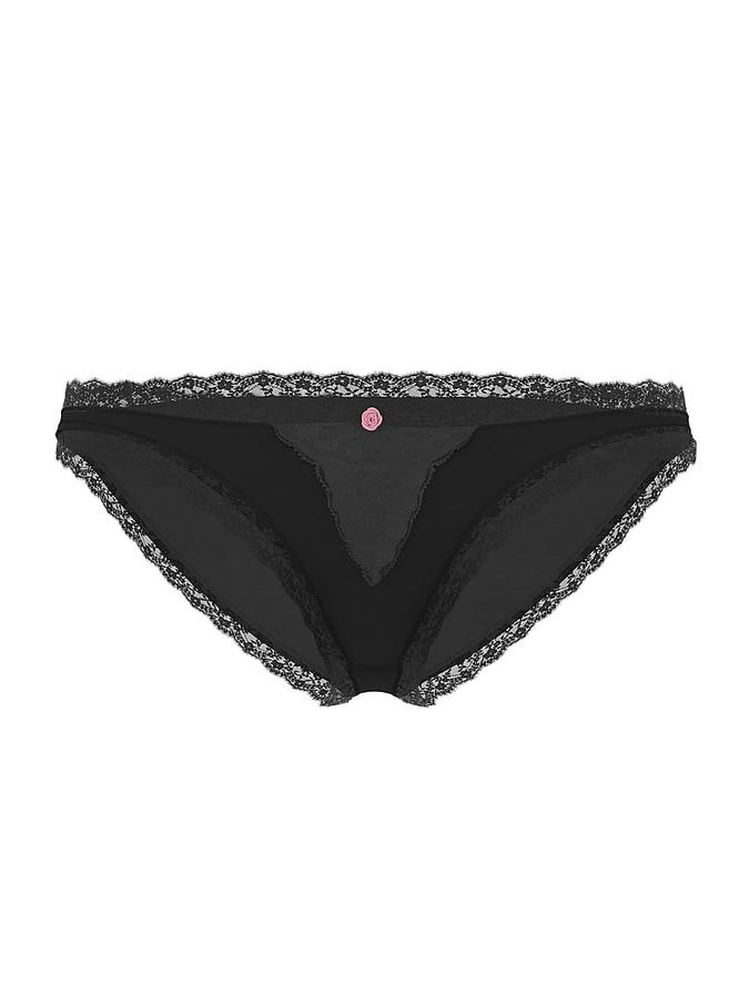 Lace-Trim Bikini Panty image number 2