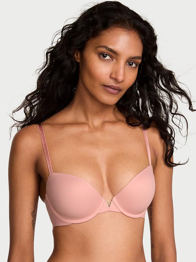 Smooth Lightly Lined Plunge Demi Bra