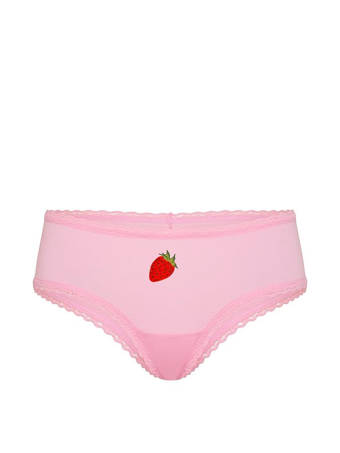 Cotton Lace-Waist Cheeky Panty image number 2