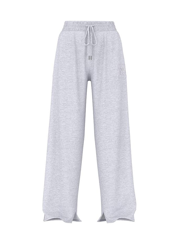 Ivy Fleece Wide-Leg Split-Hem Sweatpants image number 2