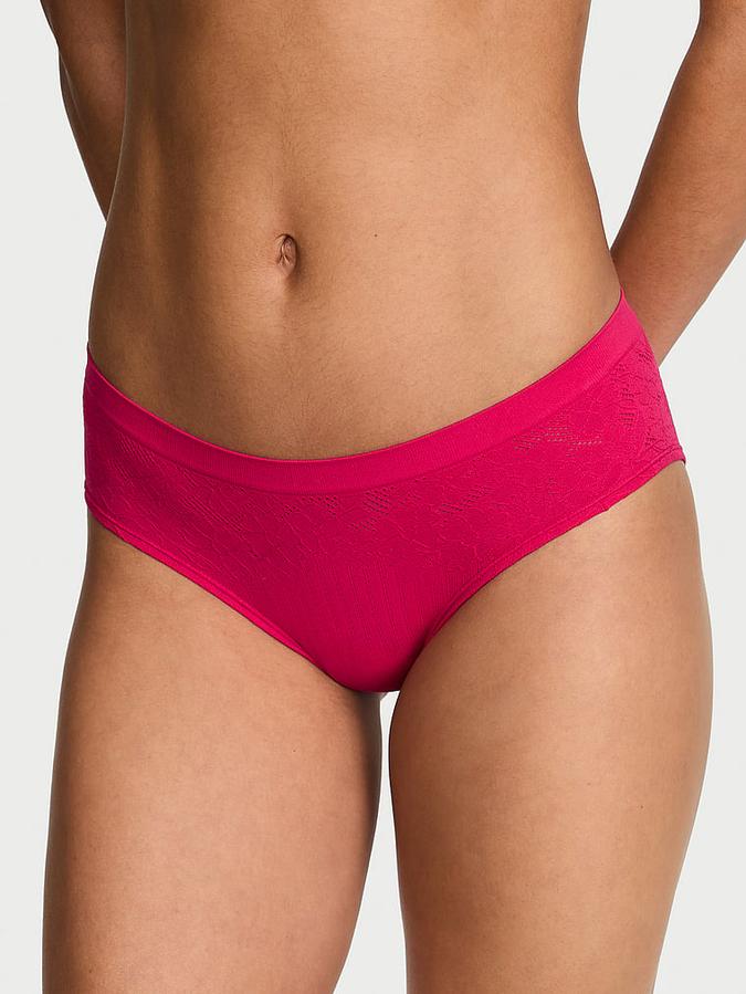 Seamless Floral Rib Hiphugger Panty