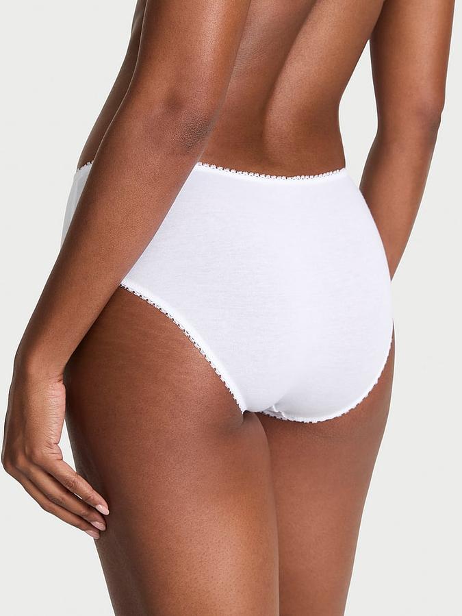 Stretch Cotton Eyelet Hiphugger Panty image number 1
