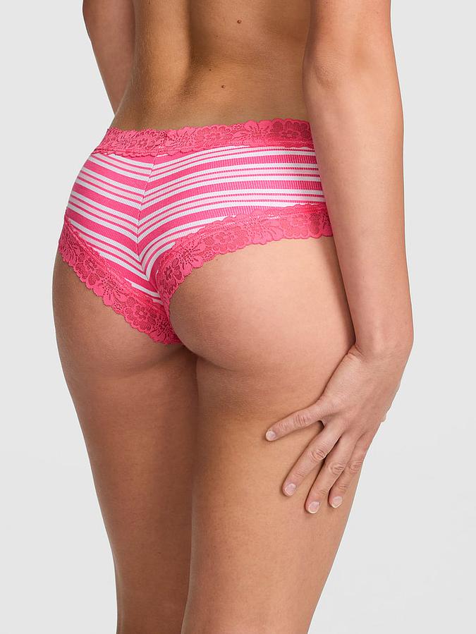 PINK Wink? Lace-Trim Cheeky Panty