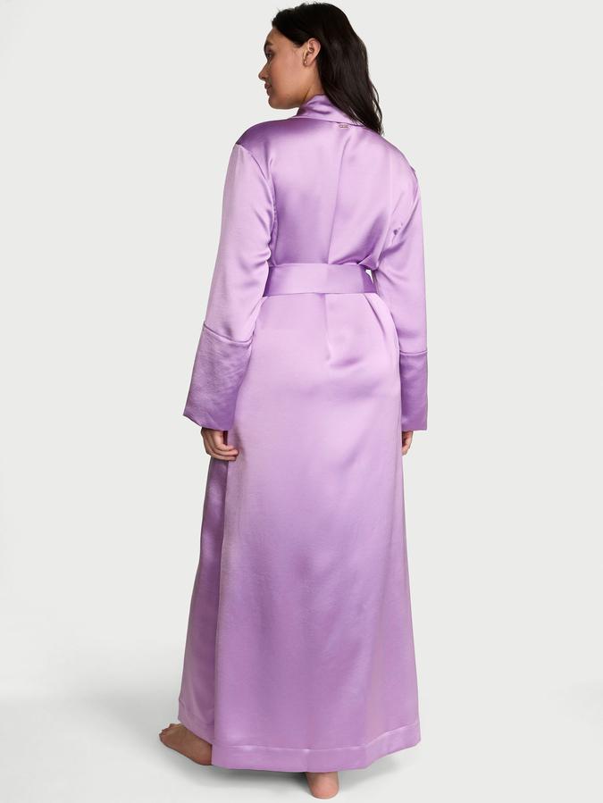 Luxe Satin Long Robe image number 1