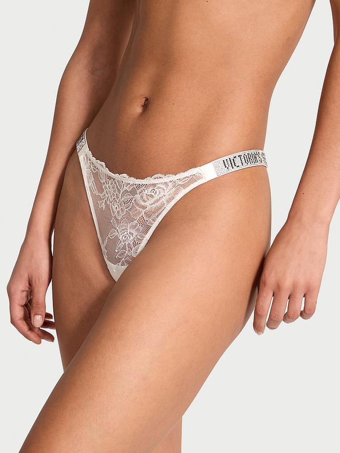 Shine Strap Rose Lace Panty