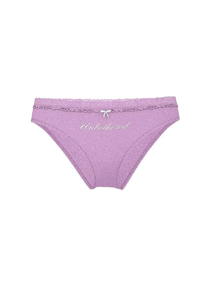 Cotton Lace-Trim Cheeky Panty image number 2