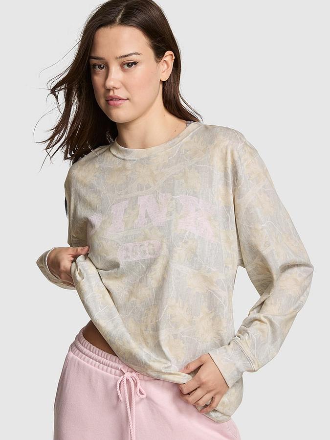 Campus Cotton Long-Sleeve Tee image number 0