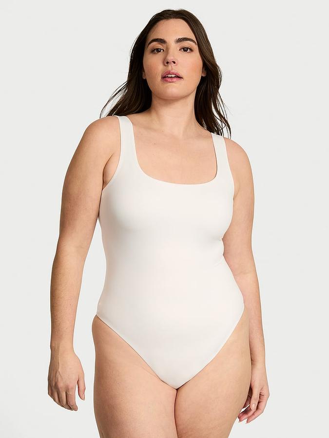 Bodywear by Victoria's Secret with FeatherSoft™ Innovation Square-Neck Tank Bodysuit image number 0