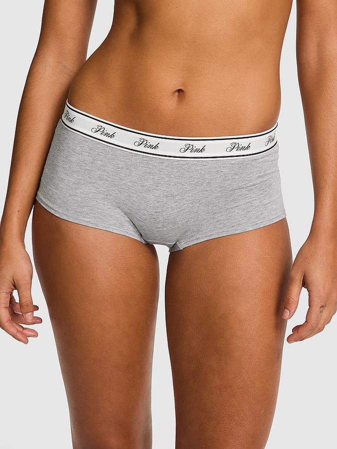 Logo Cotton Shine Boyshort Panty image number 0