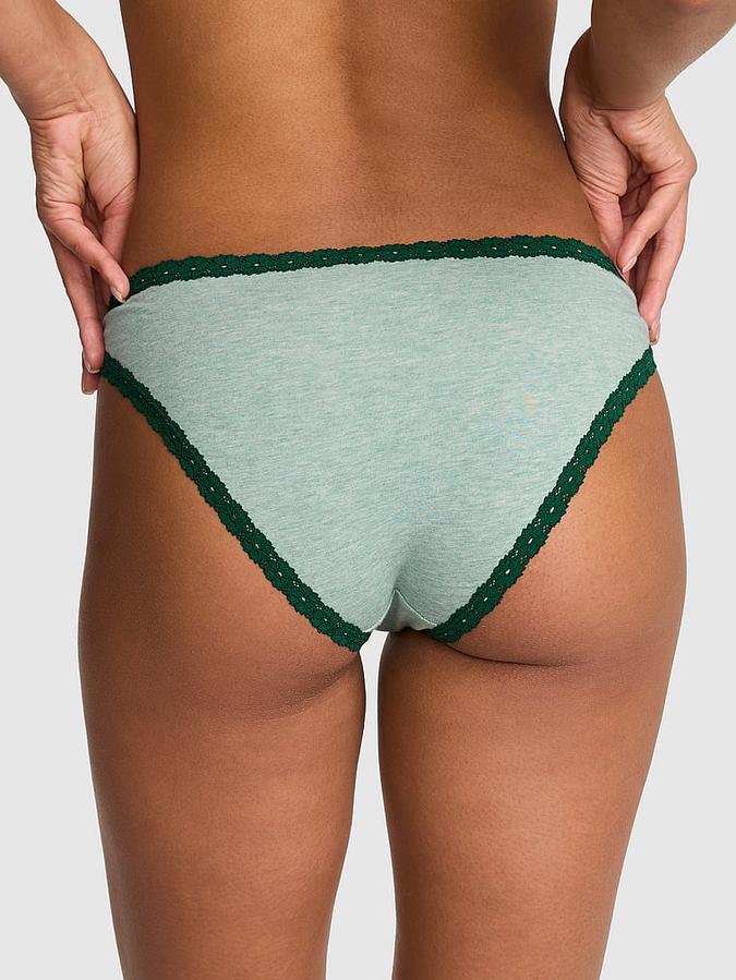 Cotton Lace-Trim Cheeky Panty