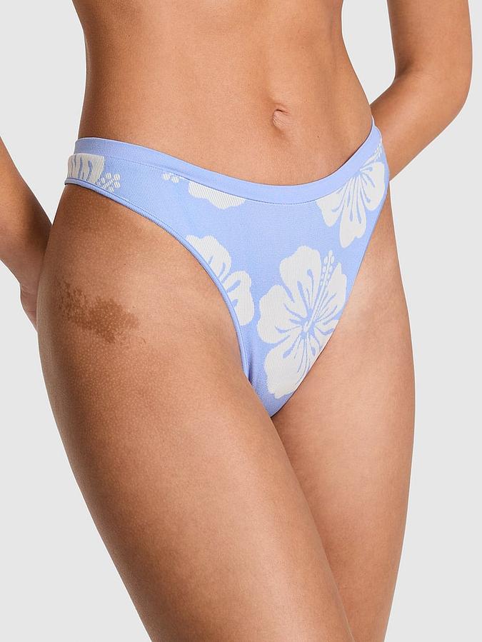 Seamless High-Leg Thong Panty image number 0