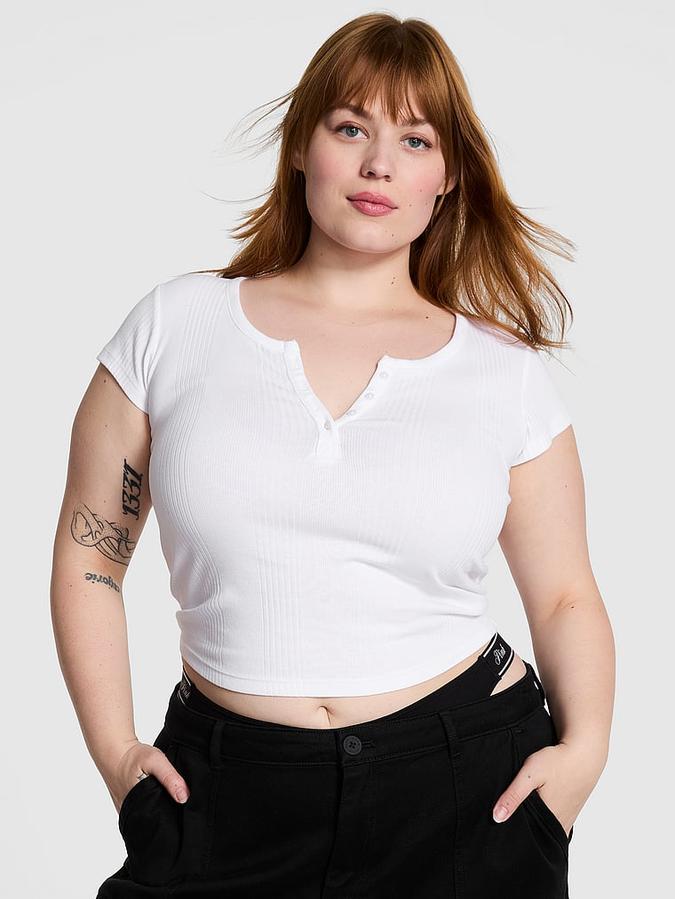 Multi Rib Henley Tee image number 0