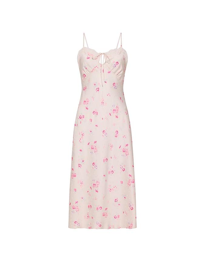 Butterflies Jacquard Midi Slip Dress image number 2