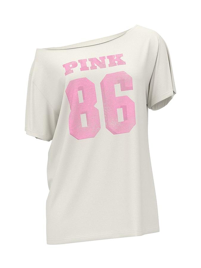 Campus Cotton Off-The-Shoulder Tee image number 2