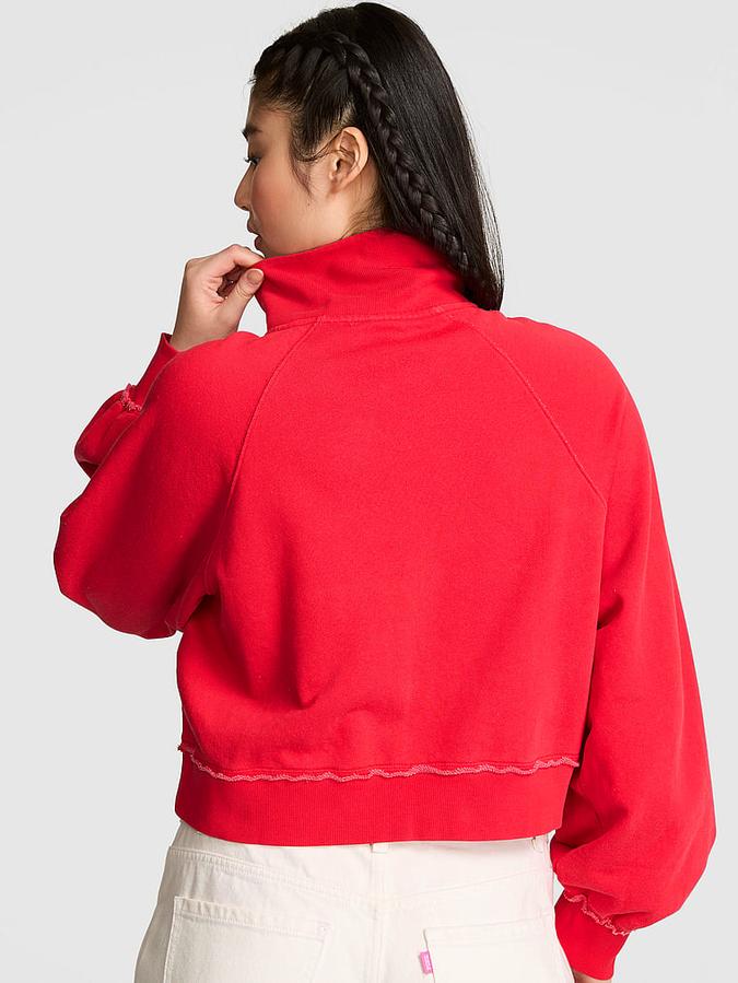 Campus Terry&trade; Mock-Neck Full-Zip Sweatshirt