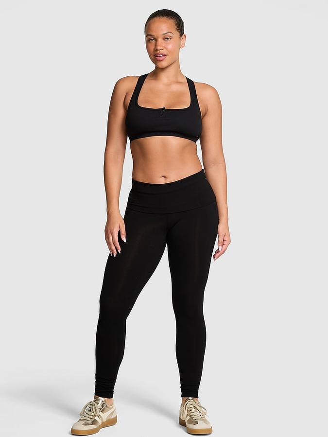All-Day Cotton Foldover Leggings image number 0