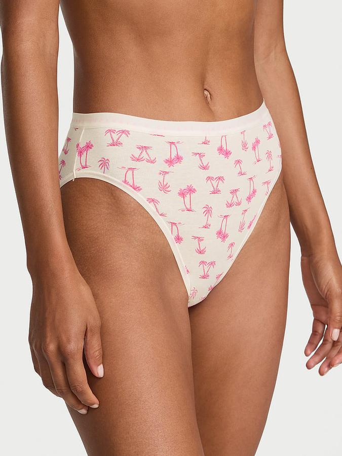 Stretch Cotton High-Leg Brief Panty image number 0