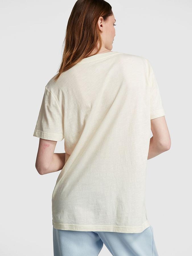 Cotton Slub Short-Sleeve Campus T-Shirt image number 1