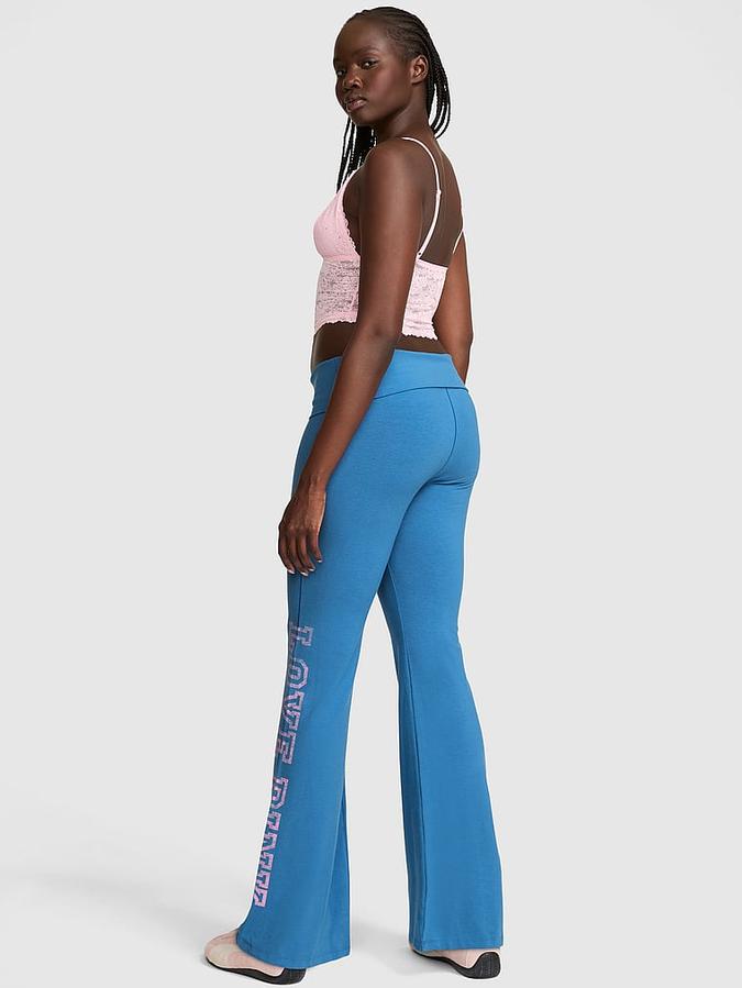 All-Day Cotton? Foldover Flare Leggings