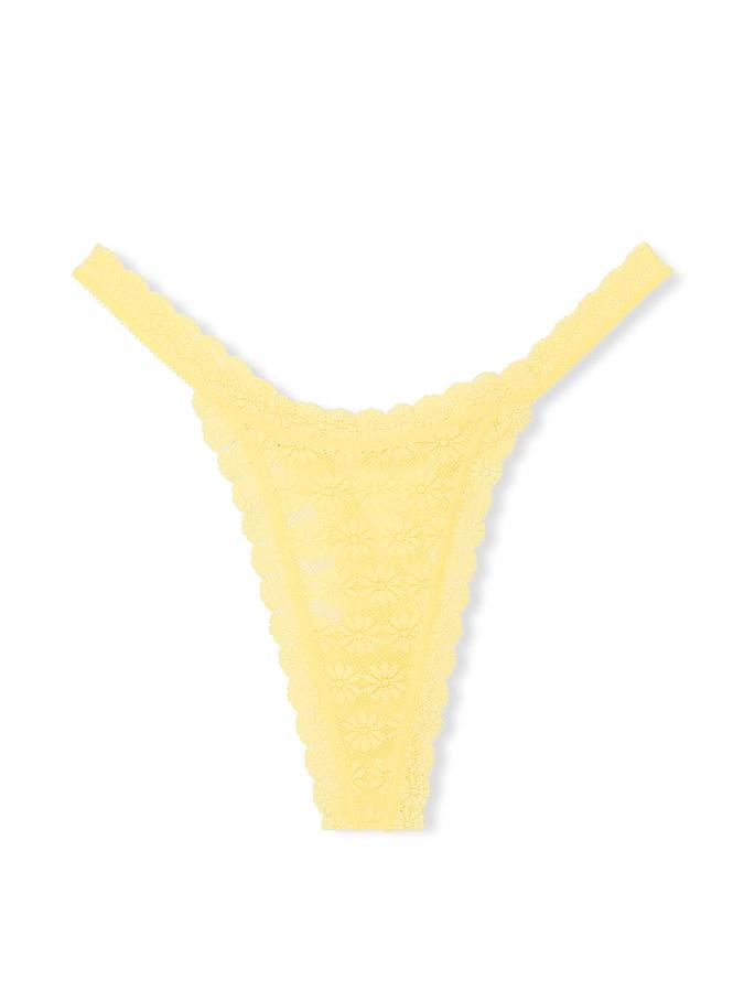 Daisy Lace String Thong Panty image number 1
