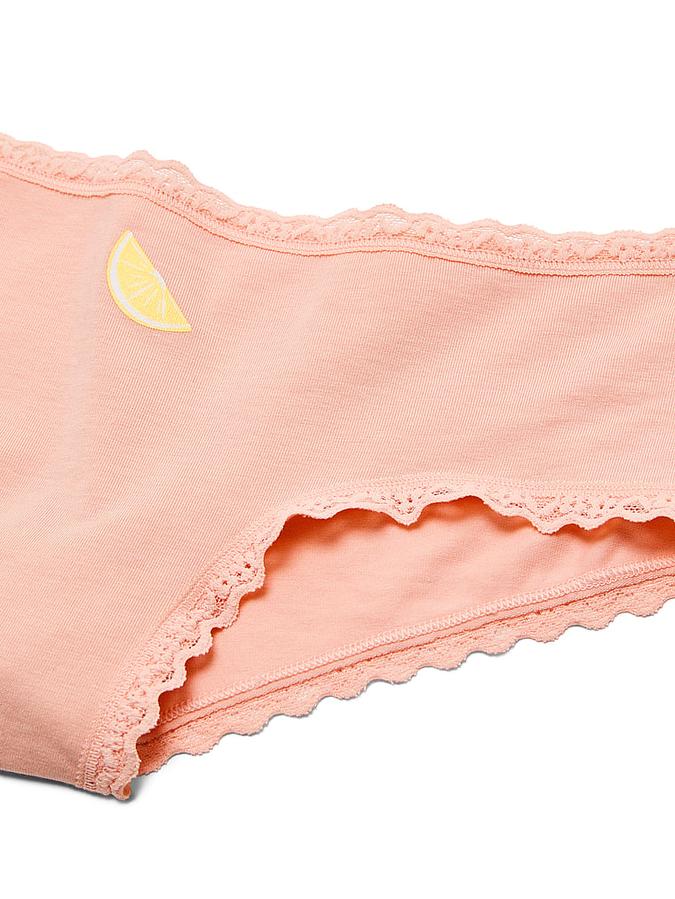 Cotton Lace-Waist Cheeky Panty image number 3