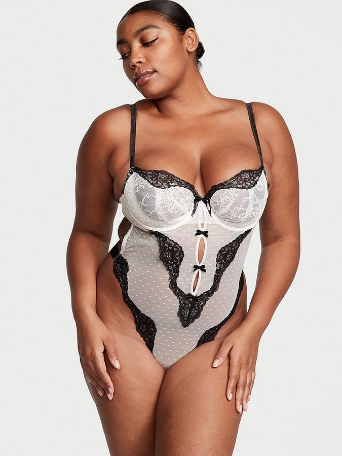 Wicked Dotted Mesh Teddy image number 0