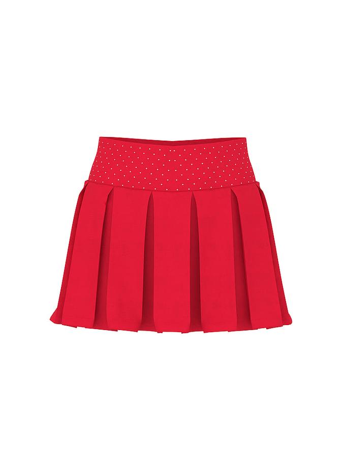 All-Day Cotton Foldover Pleated Skort image number 2