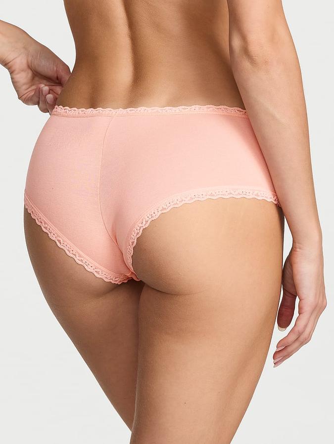 Cotton Lace-Waist Cheeky Panty