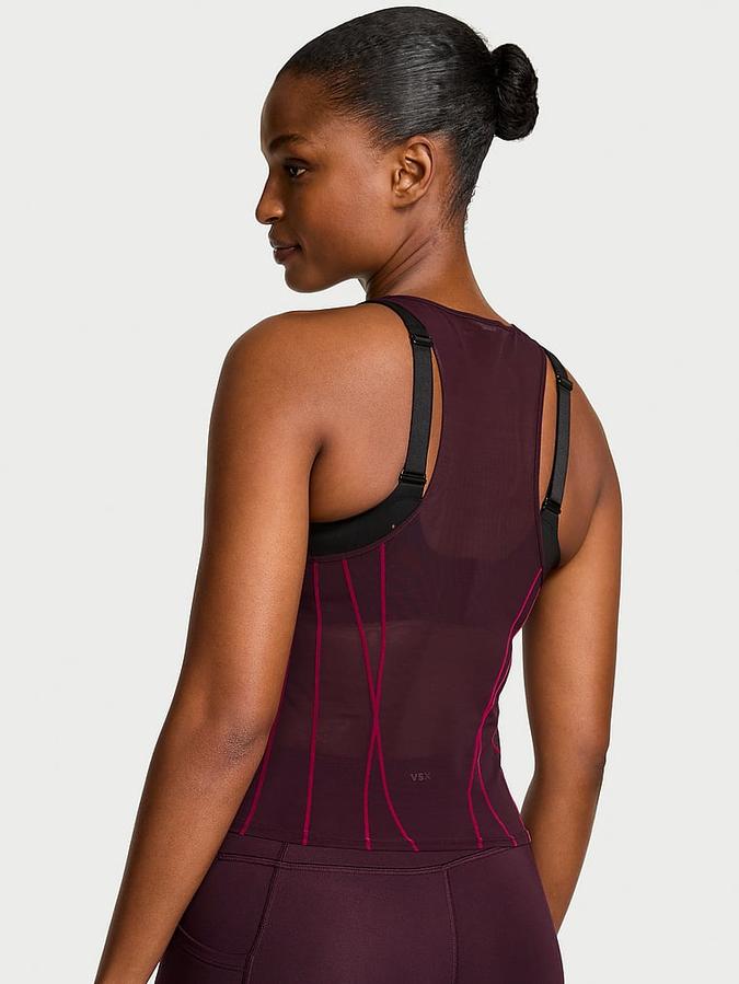 VSX Flocked Mesh Tank Top image number 1