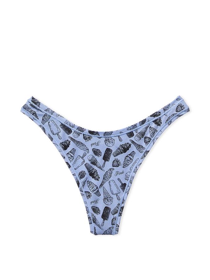 Cotton High-Leg Thong Panty image number 2